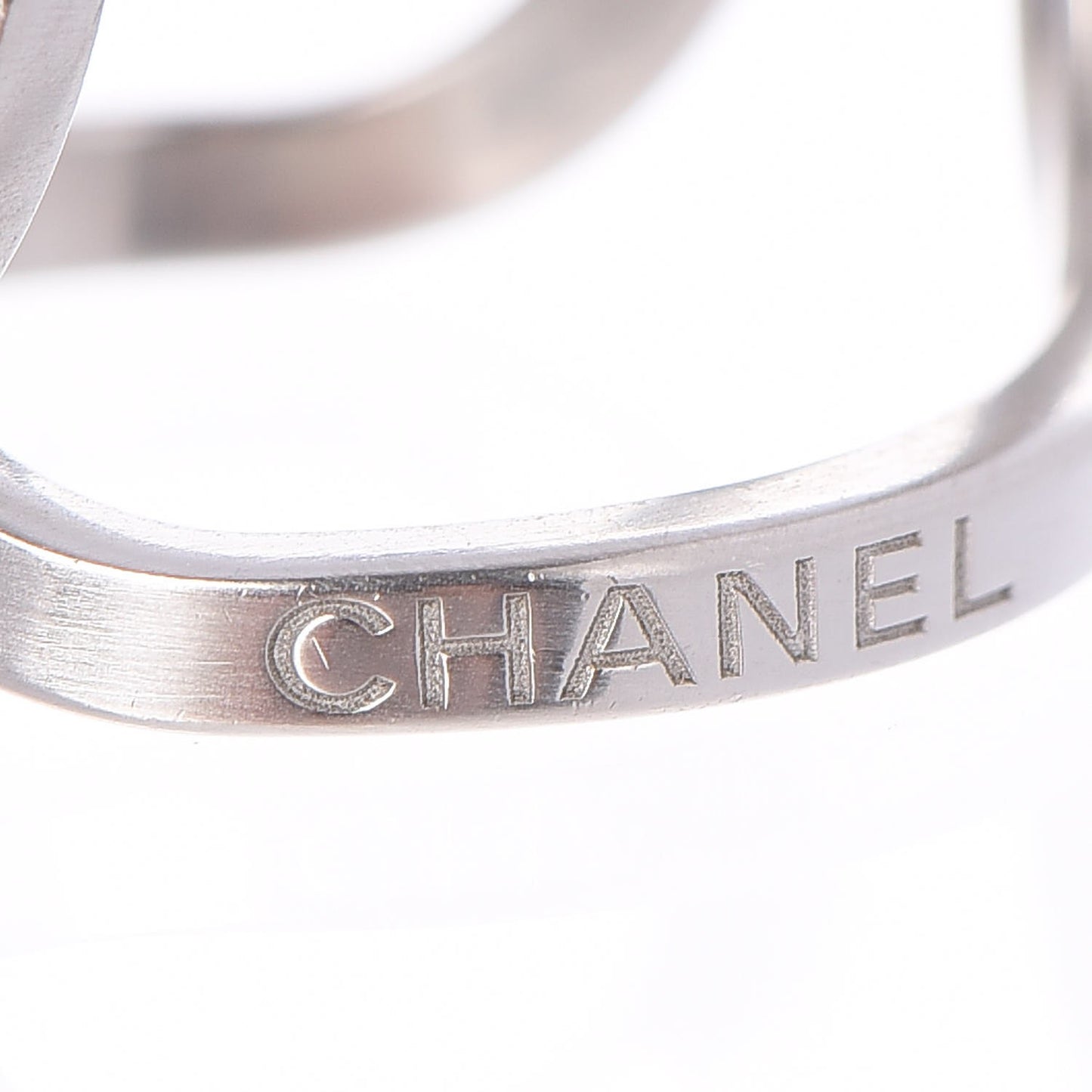 Metal CC Ring 57 8 Silver