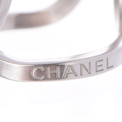 Chanel Metal CC Ring 57 8 Silver 4 of 6