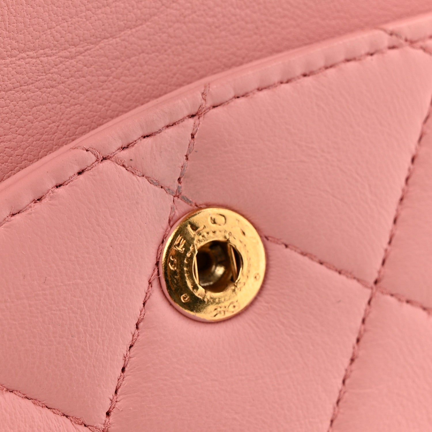 Chanel Lambskin Quilted Medium Double Flap Light Pink 1800553