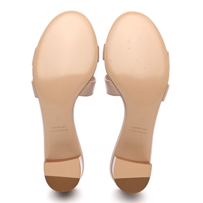 Hermes Calfskin Oasis Sandals 37 Beige Nude 5 of 11