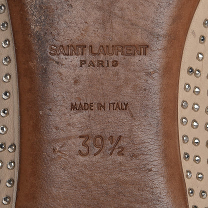 Saint Laurent Nappa Studded Dance 05 Ballet Flats 39.5 Beige 8 of 10