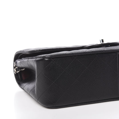 Chanel Caviar Quilted Jumbo Double Flap Black 9 of 11