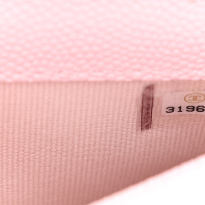 Chanel Caviar Quilted Flap Phone Holder With Chain Light Pink 9 of 13