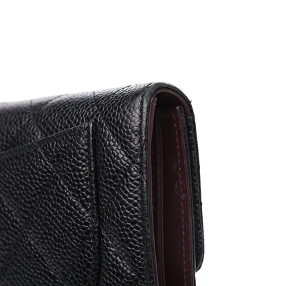 Chanel Caviar Quilted Large Flap Wallet Black 9 of 14