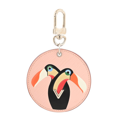 Louis Vuitton Epi Exotic Birds Bag Charm Key Ring Crystal Pink 1 of 4