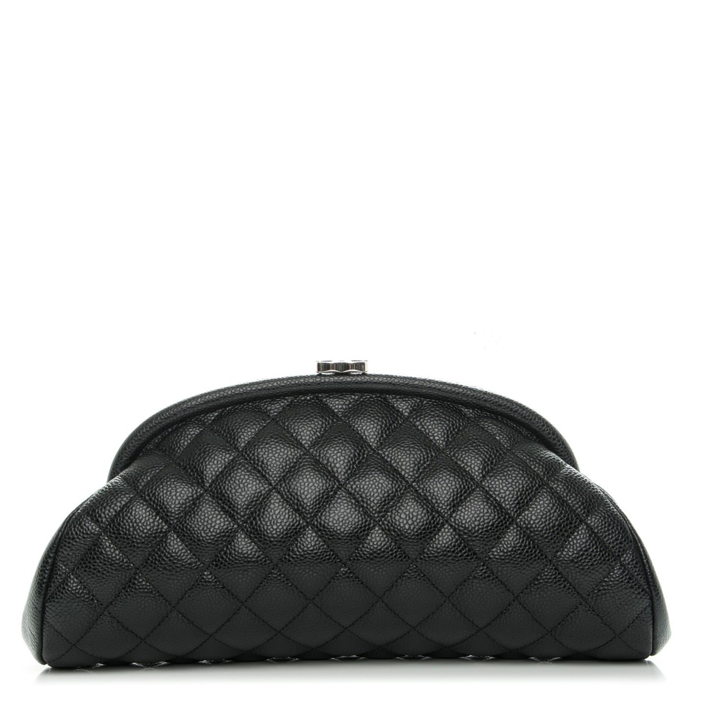 Caviar Quilted Timeless Clutch Black