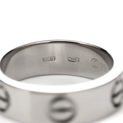 Cartier 18K White Gold 5.5mm LOVE Ring 50 5.25 4 of 6