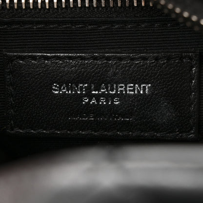 Saint Laurent Calfskin Y Quilted Monogram Small Loulou Bowling Bag Black 6 of 11