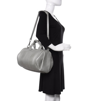 Alexander Wang Pebbled Lambskin Rocco Silver Rhodium Hardware 2 of 12