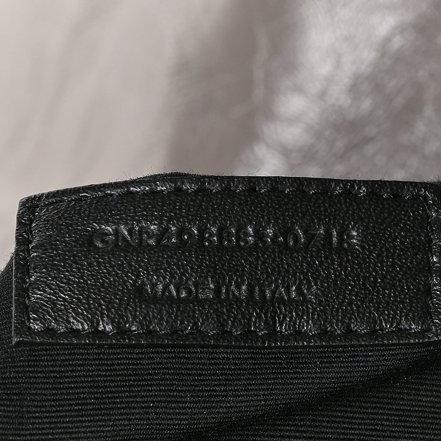 Saint Laurent Crinkled Calfskin Matelasse Monogram Large Niki Chain Satchel Fog 8 of 11