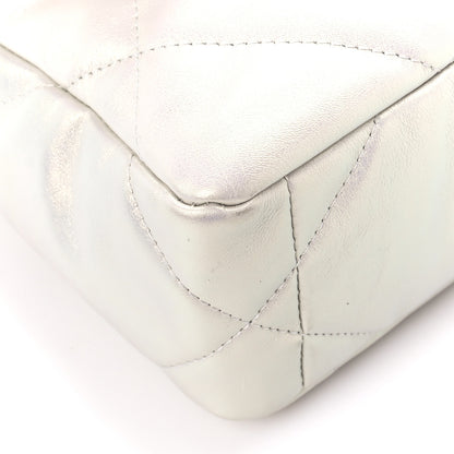 Chanel Iridescent Calfskin Quilted Medium Chanel 19 Flap White 9 of 11
