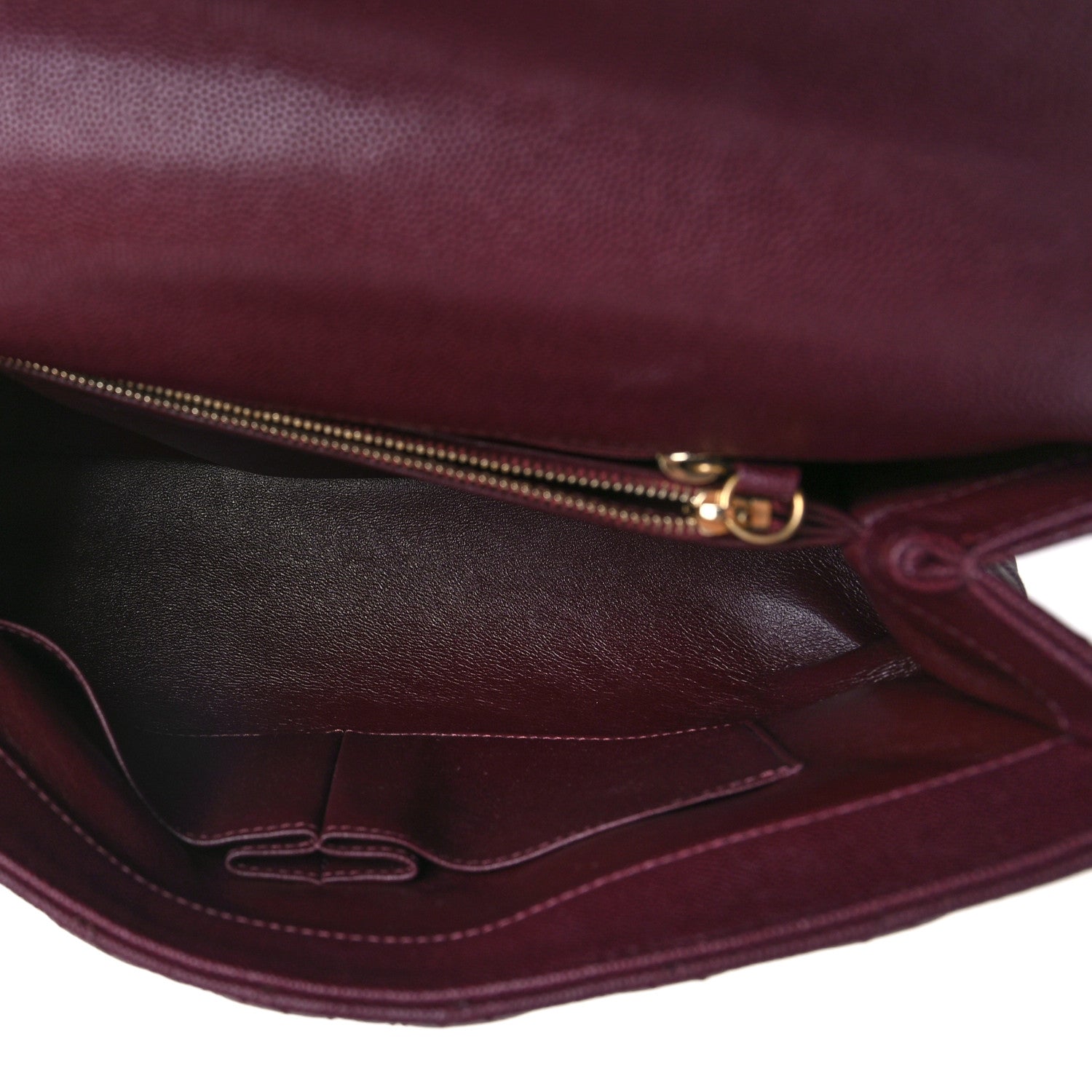 Chanel Caviar Lizard Quilted Medium Coco Handle Flap Burgundy 5 of 9