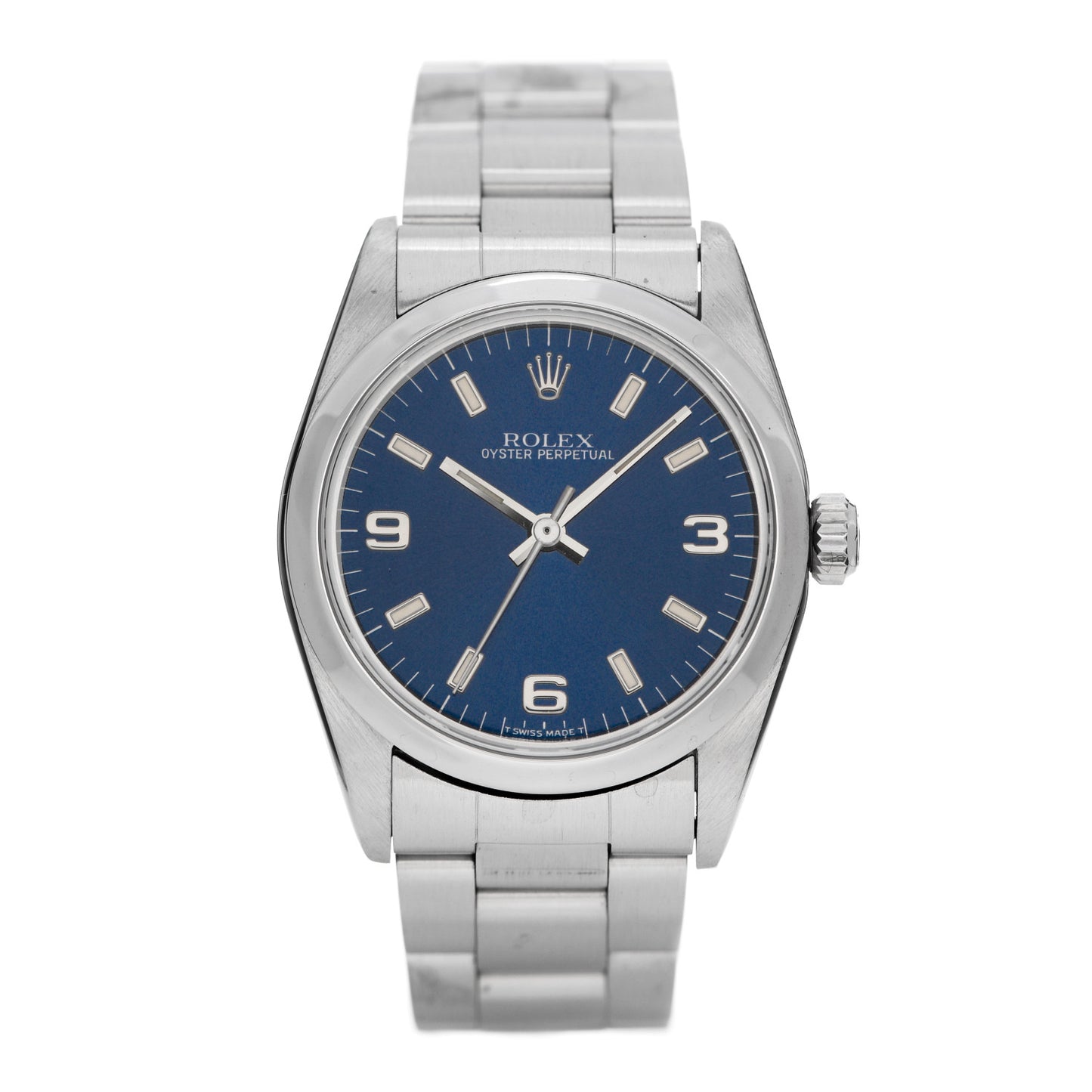 Stainless Steel 31mm Oyster Perpetual Watch Blue 67480