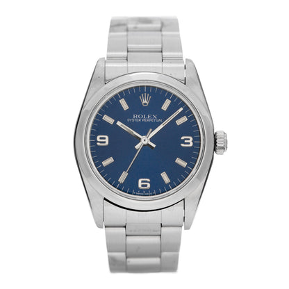 Rolex Stainless Steel 31mm Oyster Perpetual Watch Blue 67480 1 of 5