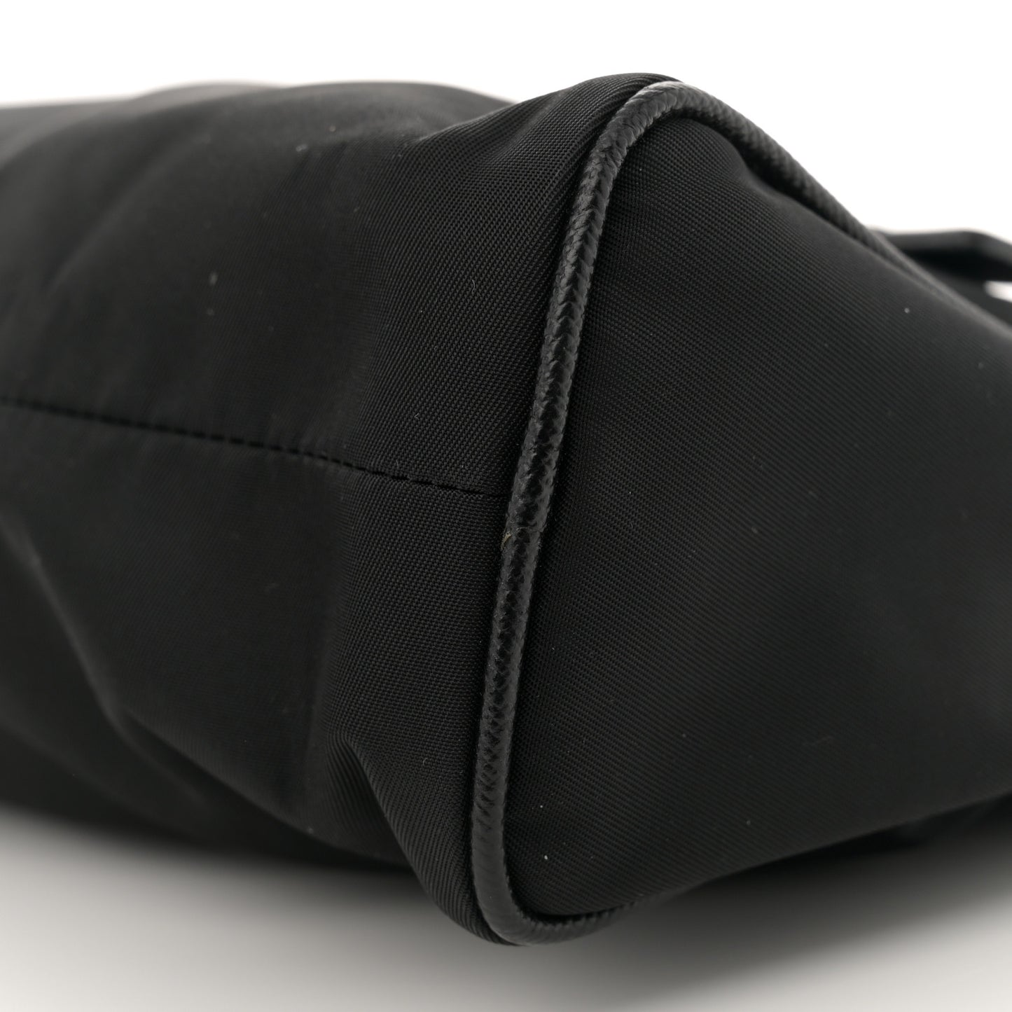 Tessuto Nylon Saffiano Shoulder Bag Black