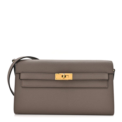 Hermes Epsom Kelly To Go Wallet Etain 1 of 11