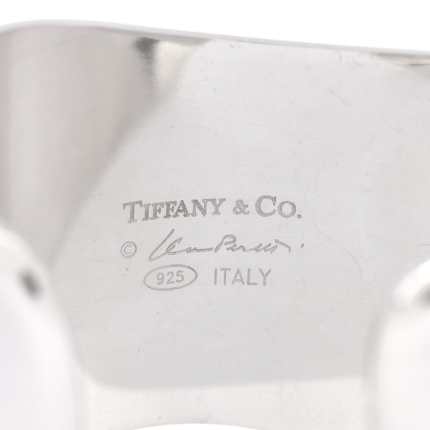 Sterling Silver Small Elsa Peretti Right Wrist Bone Cuff Bracelet