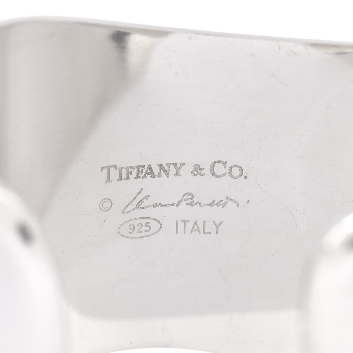 Tiffany Sterling Silver Small Elsa Peretti Right Wrist Bone Cuff Bracelet 3 of 3