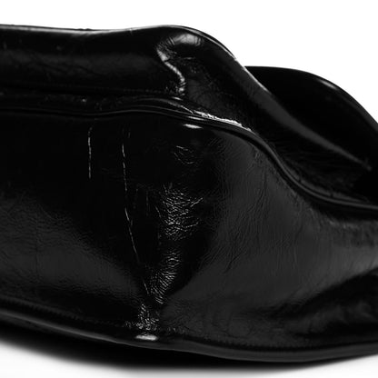 Saint Laurent Crinkled Calfskin Matelasse Monogram Medium Niki Chain Satchel Black 9 of 9