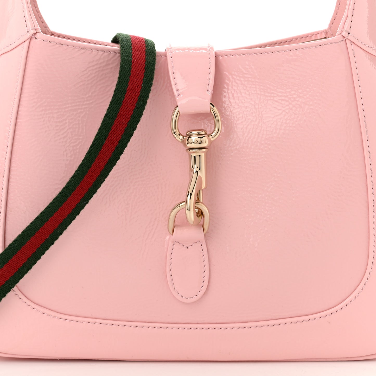 Patent Calfskin Small Jackie 1961 Hobo Light Pink