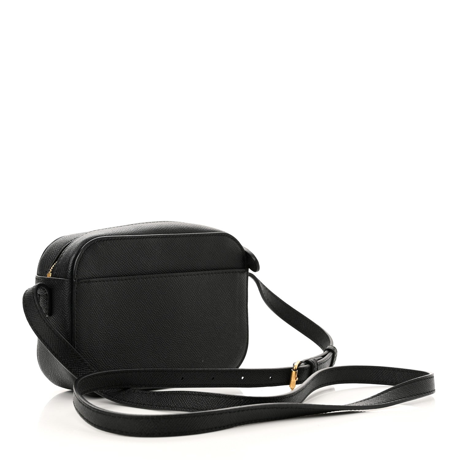 Balenciaga Signature Grained Calfskin Logo XS Ville Camera Bag Black White 3 of 10