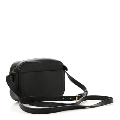 Balenciaga Signature Grained Calfskin Logo XS Ville Camera Bag Black White 3 of 10