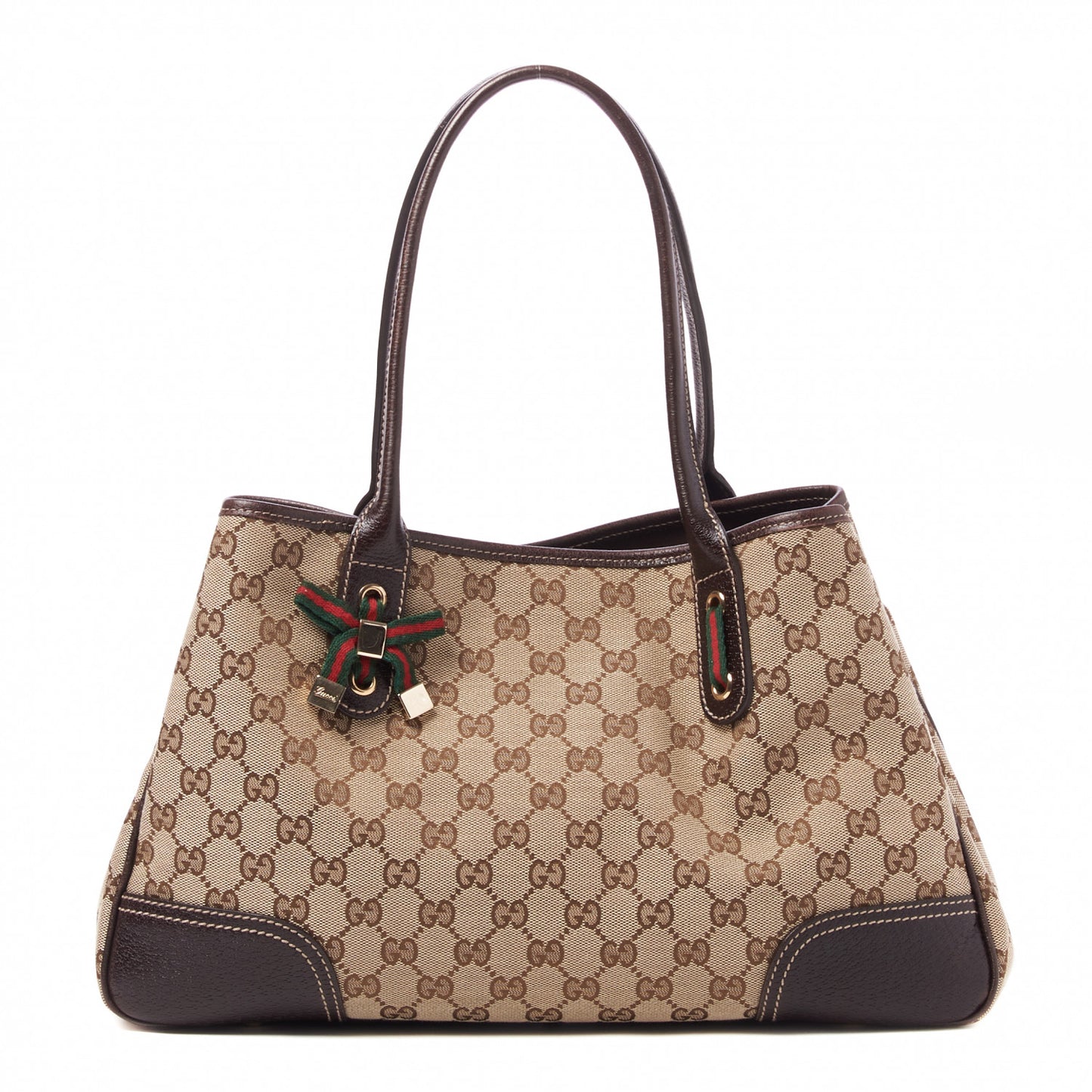 Monogram Medium Princy Tote Dark Brown