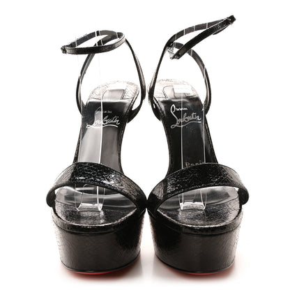 Christian Louboutin Specchio Star Loubi Queen Alta 150 Platform Sandals 36 Black 3 of 9