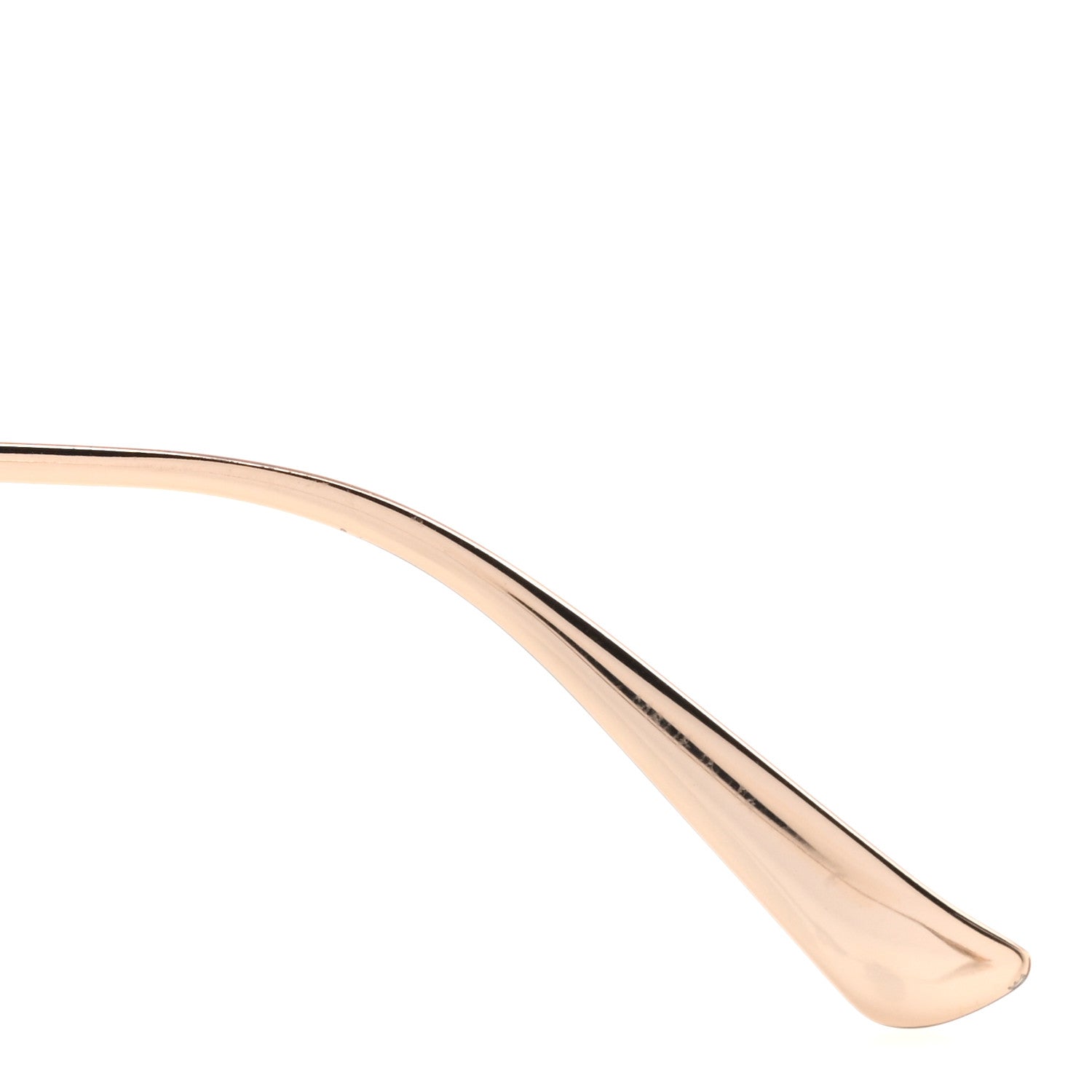 Gucci Metal Oversized Round Frame GG0225S Sunglasses Gold 6 of 7