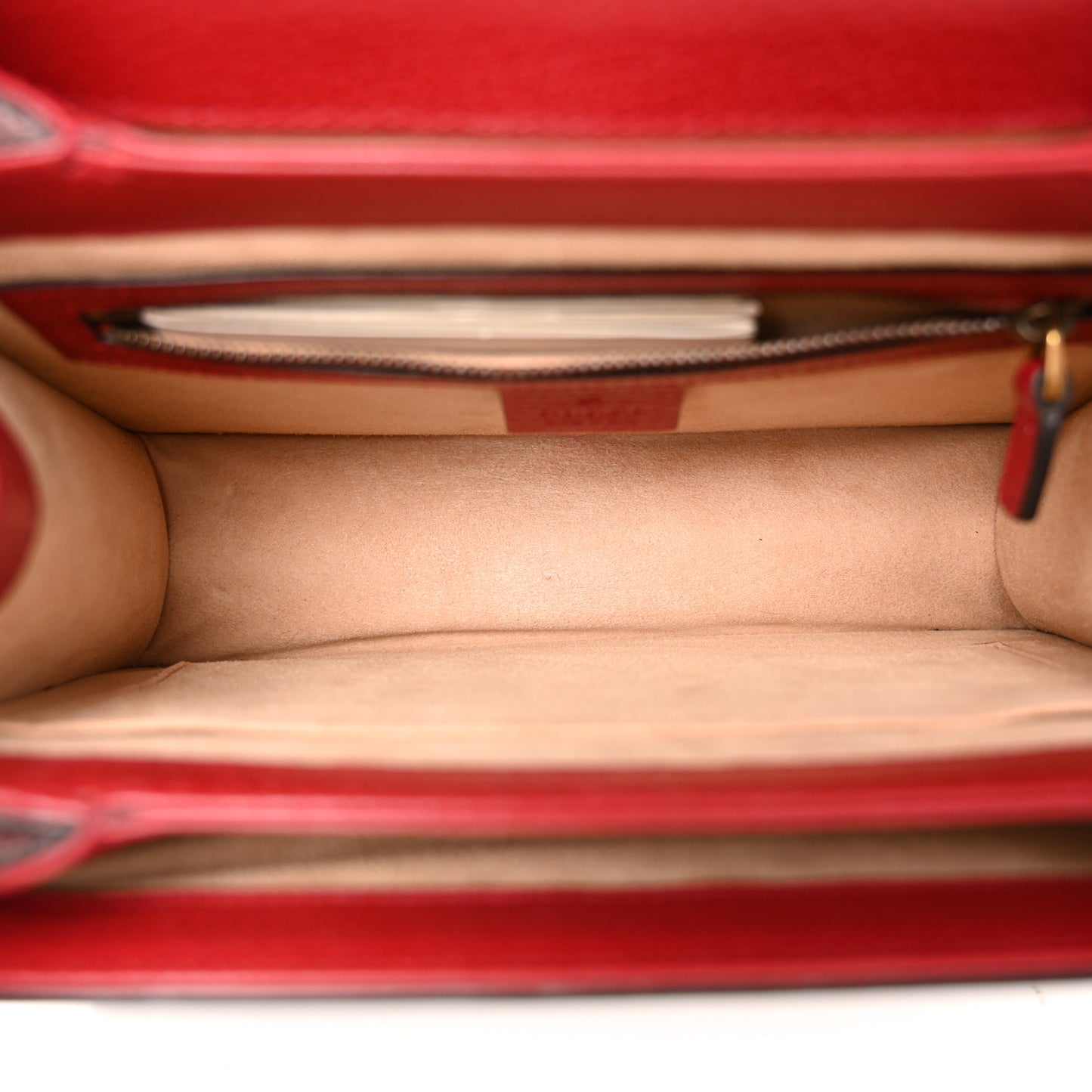 GG Supreme Monogram Small Queen Margaret Top Handle Bag Red