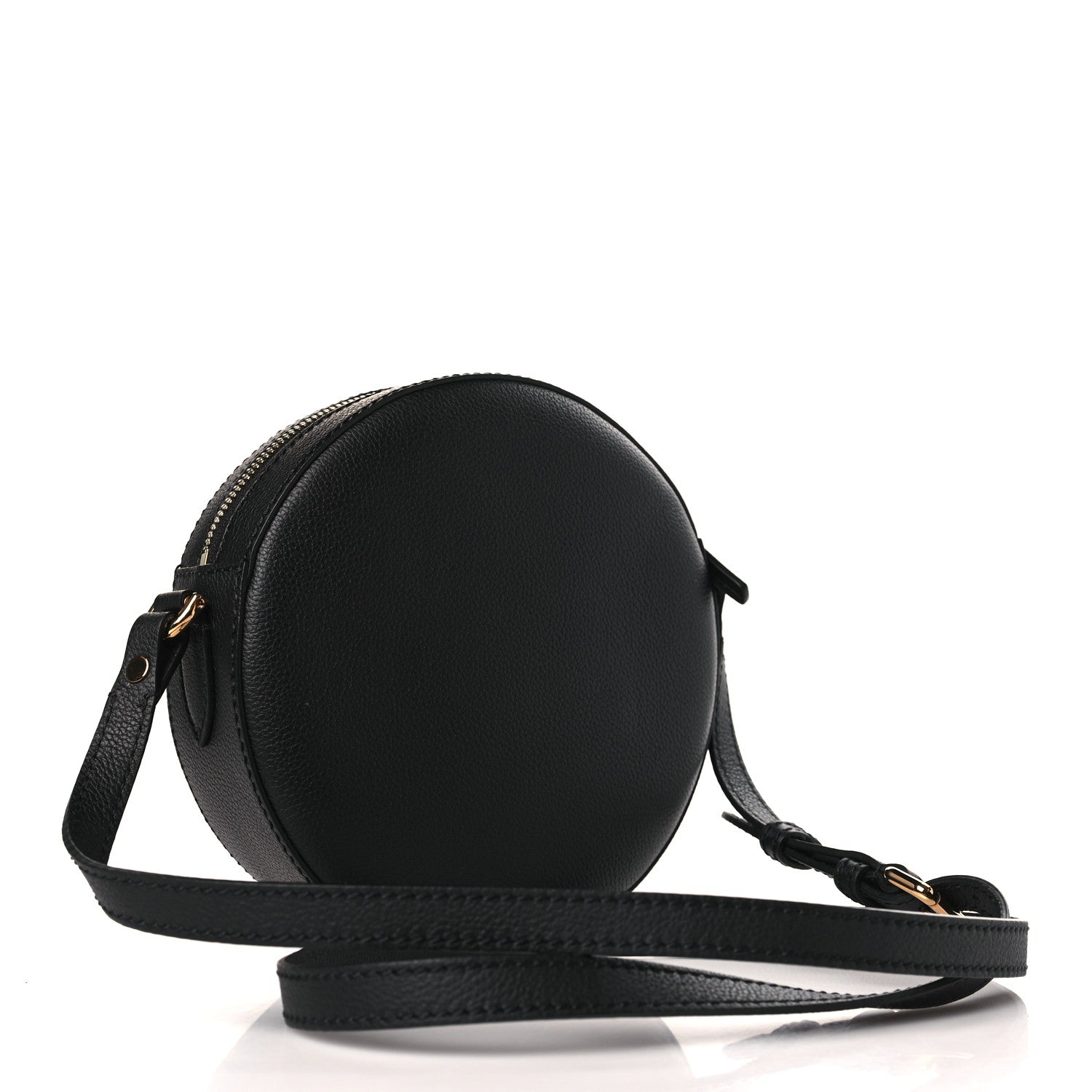 Versace Calfskin La Medusa Round Camera Bag Black 3 of 9