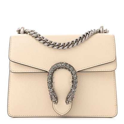 Gucci Textured Calfskin Crystal Mini Dionysus Shoulder Bag Mystic White 1 of 13