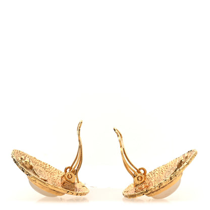Chanel Pearl Clip On Earrings Gold 3 of 4