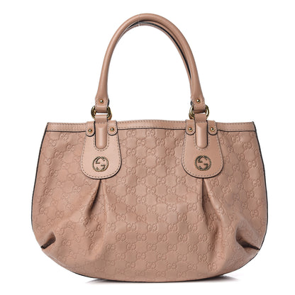 Gucci Guccissima Medium Scarlett Stud Tote Dusty Rose 1 of 9