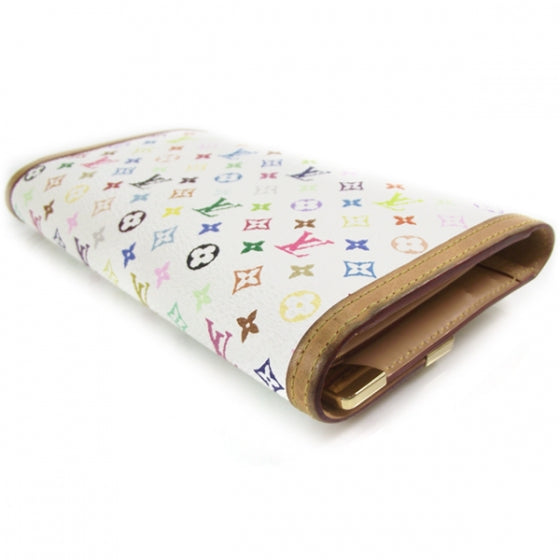 Louis Vuitton Monogram Multicolor Porte Tresor International Wallet White 5 of 9