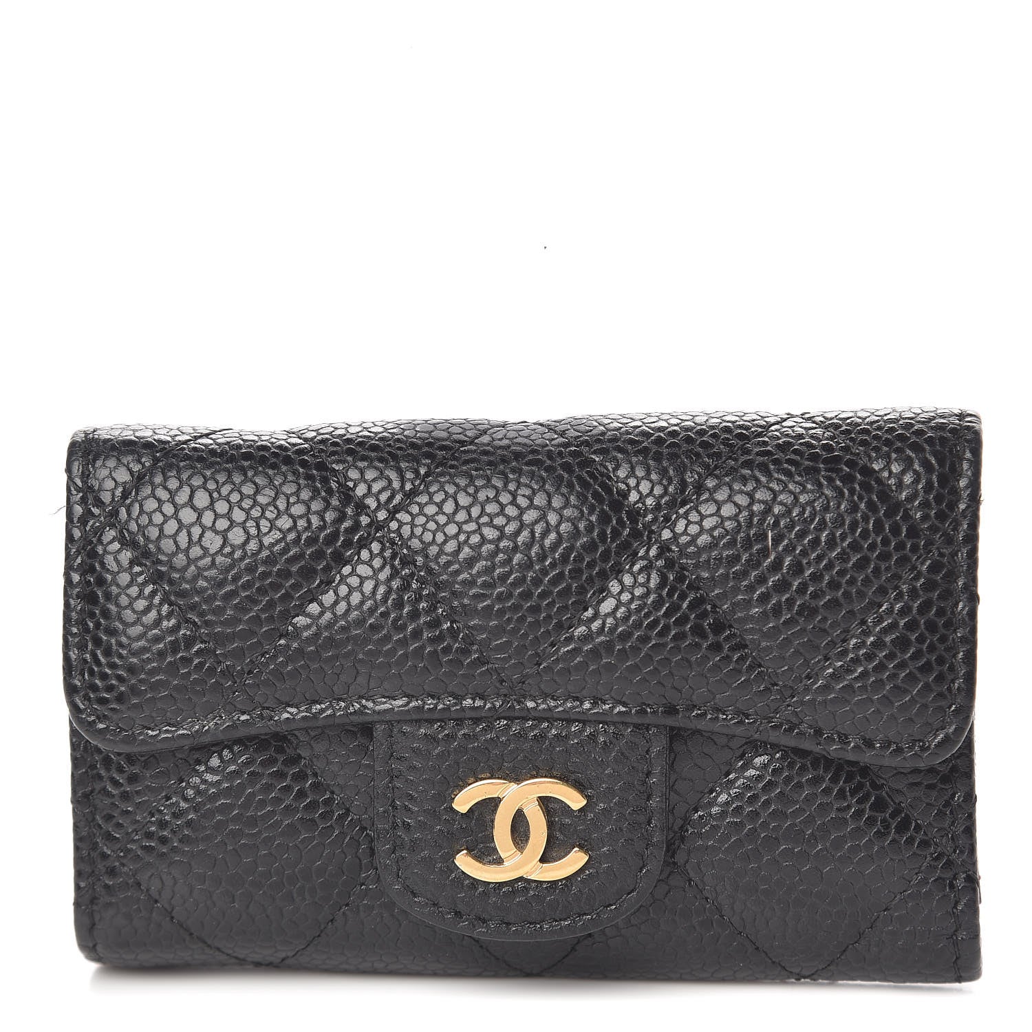 Chanel Caviar Quilted 6 Key Holder Black 1 of 11