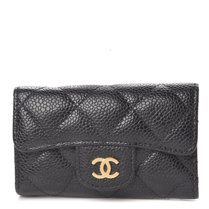 Chanel Caviar Quilted 6 Key Holder Black 1 of 11