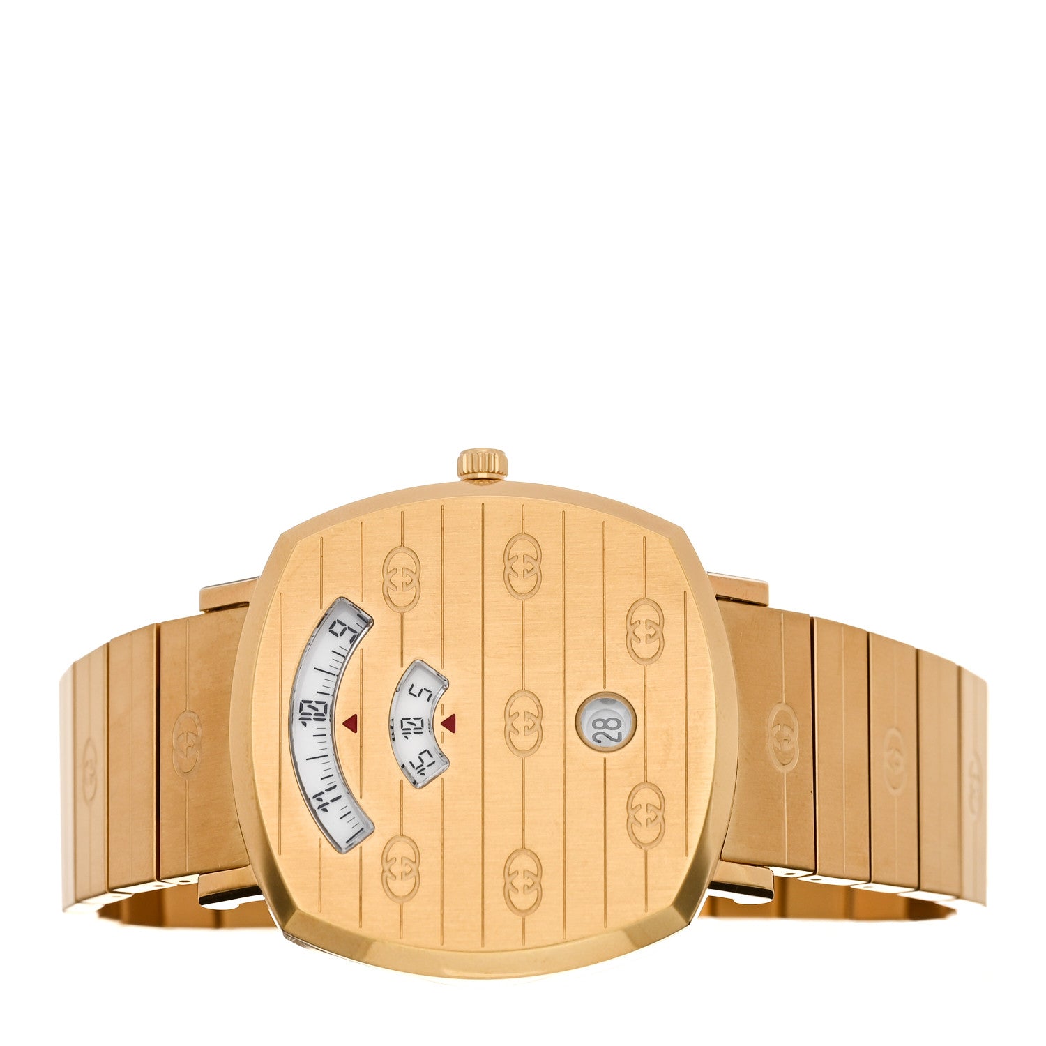Gucci Stainless Steel 38mm Grip Quartz Watch Gold 2 of 5