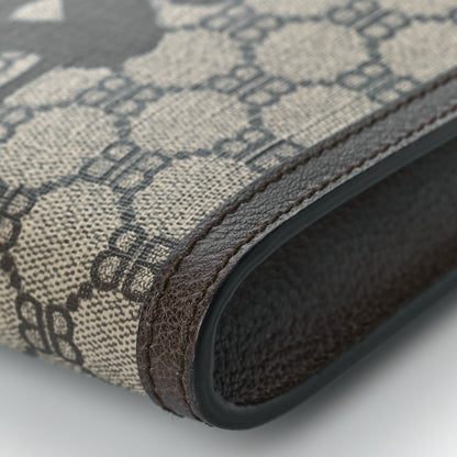 Gucci X BALENCIAGA BB Monogram Web Graffiti Ophidia Laptop Pouch Beige New Acero 9 of 9