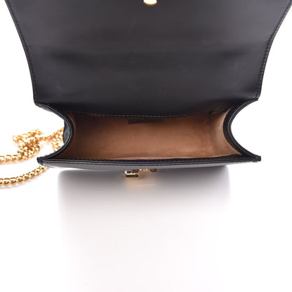Gucci Calfskin Mini Sylvie Chain Shoulder Bag Black 6 of 8