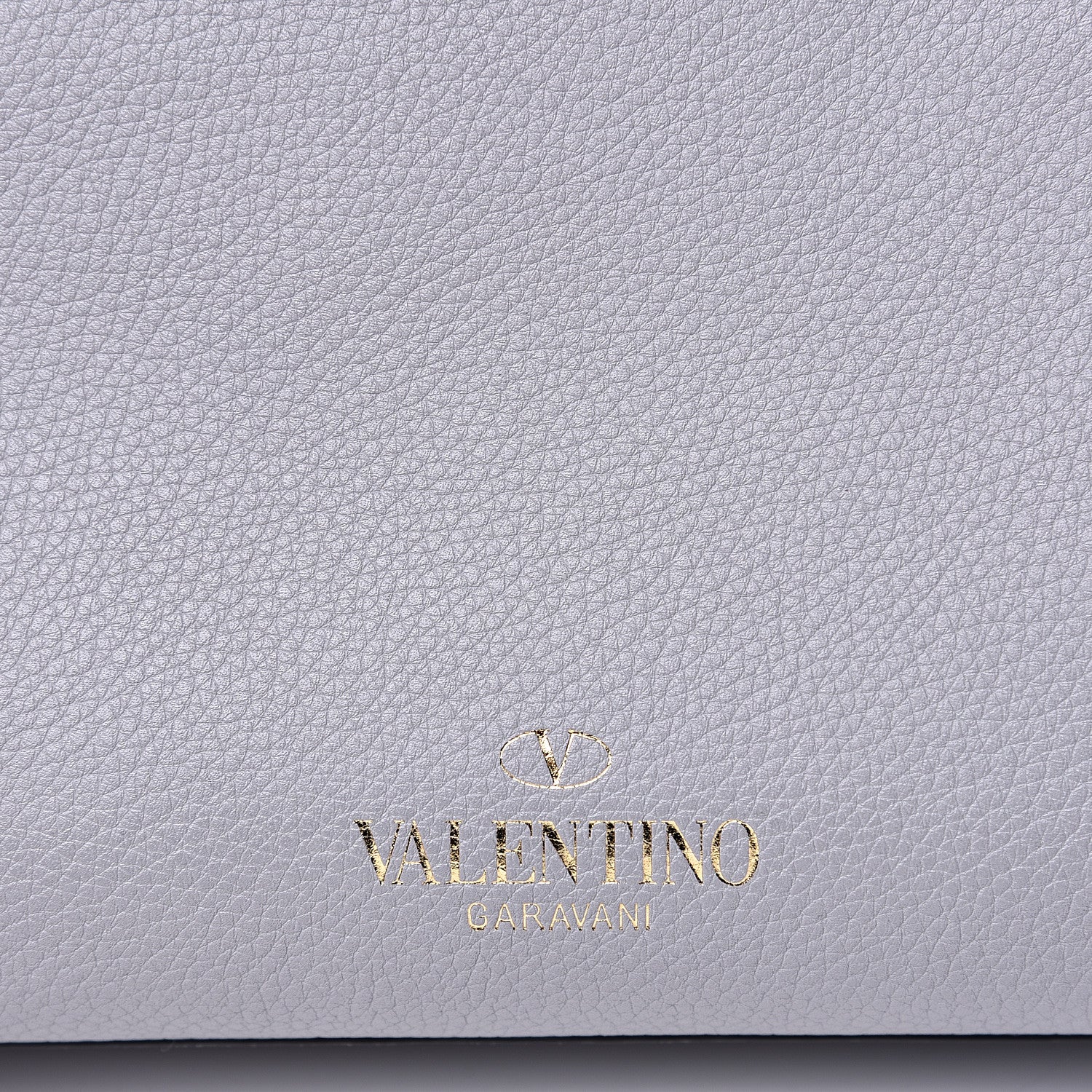 Valentino Garavani Grained Calfskin Small Rockstud Double Bag Pastel Grey 5 of 13