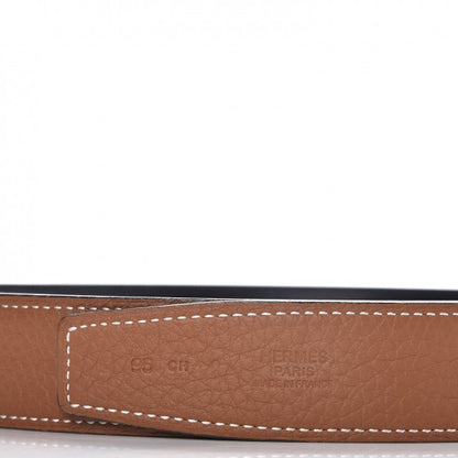 Hermes Box Togo 32mm Belt Strap 95 Black Gold 3 of 6