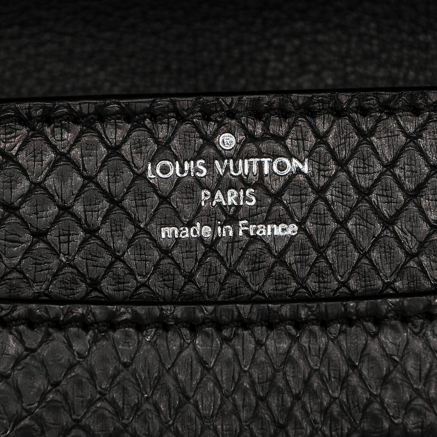 Louis Vuitton Python Louise Chain MM Black 6 of 8