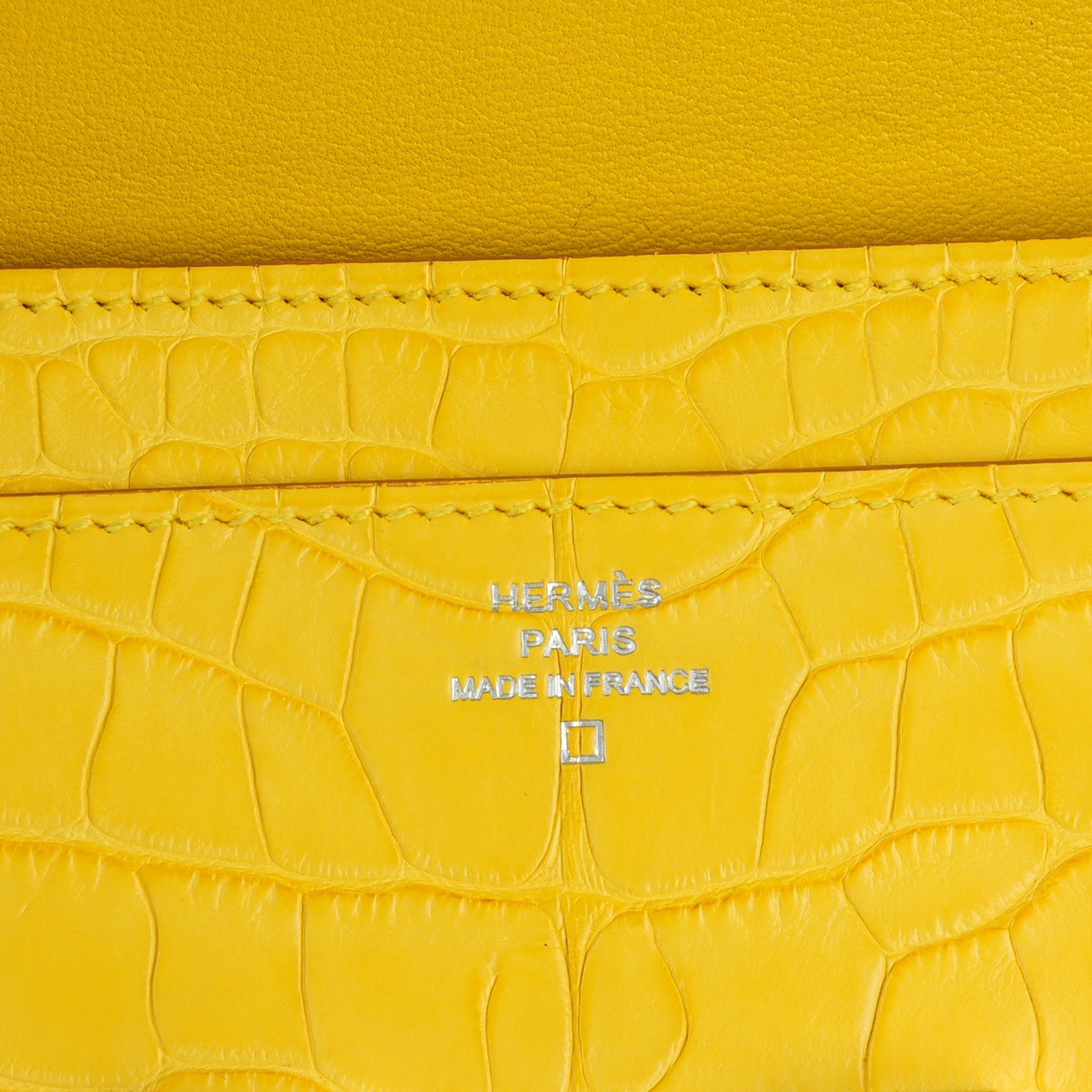 Matte Alligator Constance Wallet Mimosa