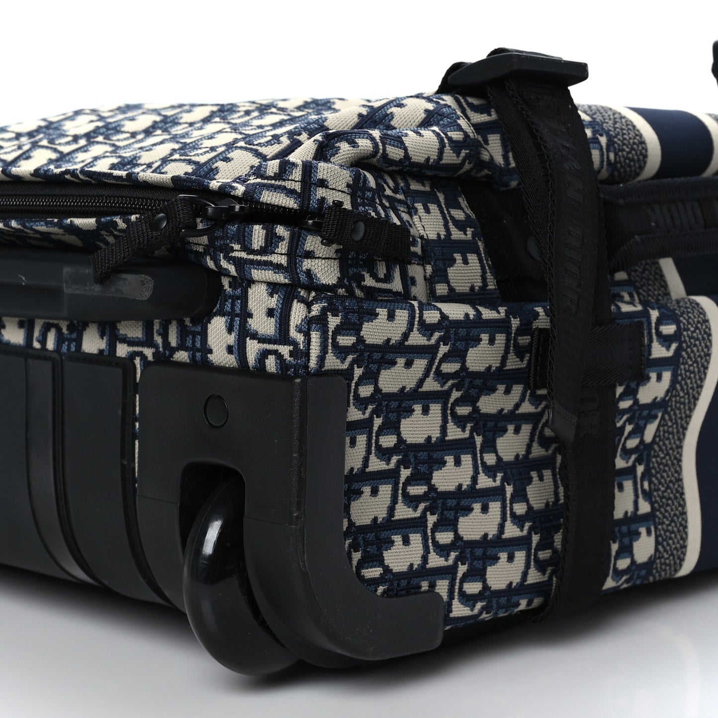 Oblique Small Diortravel Suitcase Blue