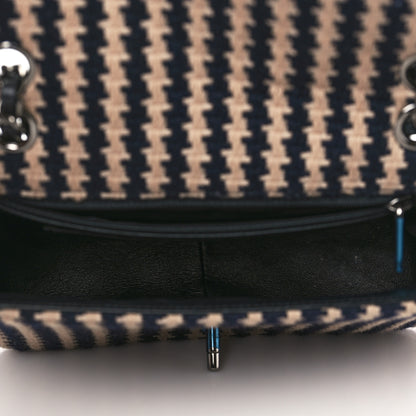 Chanel Tweed Small Elementary Chic Flap Blue Beige 4 of 8