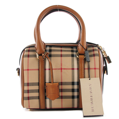 Burberry Horseferry Check Small Alchester Bowling Bag Honey Tan 1 of 10