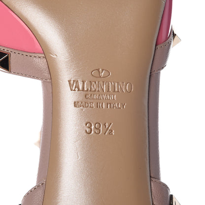 Valentino Garavani Patent Nappa Rockstud Ankle Strap 65mm Pumps 39.5 Ninphea Poudre 6 of 9
