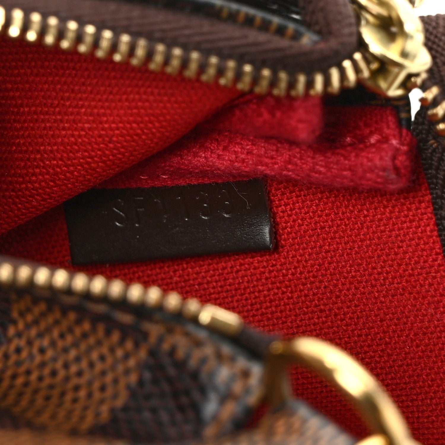 Louis Vuitton Damier Ebene Mini Pochette Accessories 7 of 12
