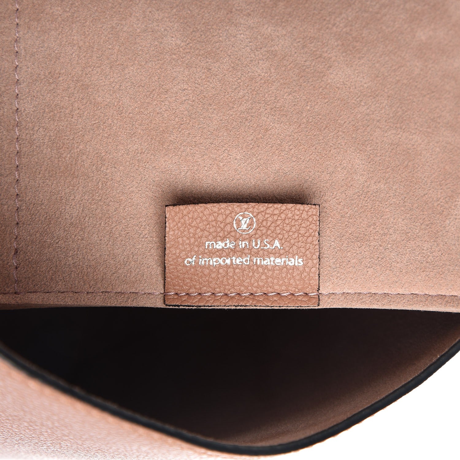 Louis Vuitton Calfskin Lockme Cabas Bois de Rose Black 8 of 15